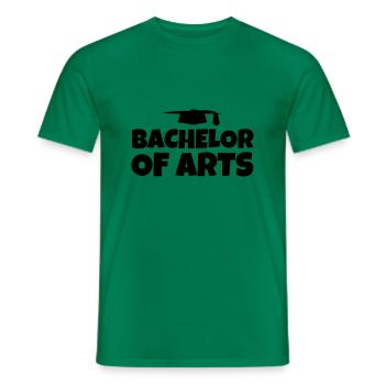 Bachelor of Arts Abschluss Studium Geschenk - Männer T-Shirt - Kelly Green - Vorne - AI Model Male 178 dark (178cm)