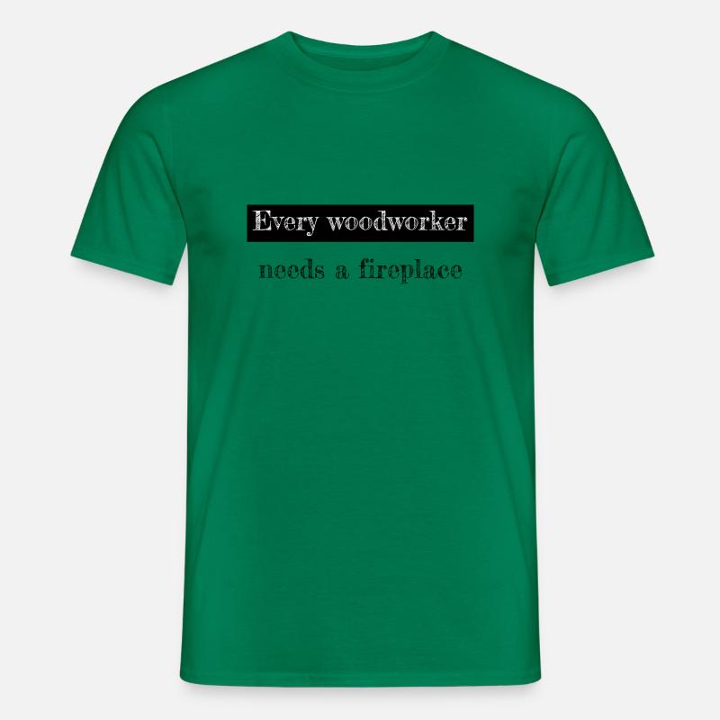 carpenter work tshirts carpentry - Männer T-Shirt - Kelly Green