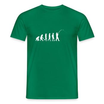 Angler Evolution - Fischer - Männer T-Shirt - Kelly Green - Vorne - AI Model Male 178 dark (178cm)