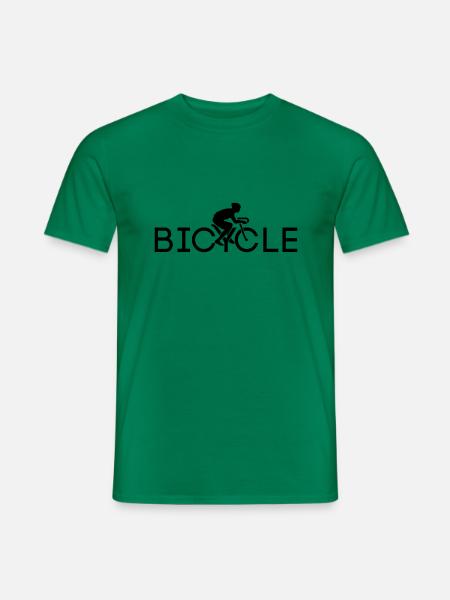 Logo De Bicyclette Cycliste De Bicyclette - T-shirt homme - vert