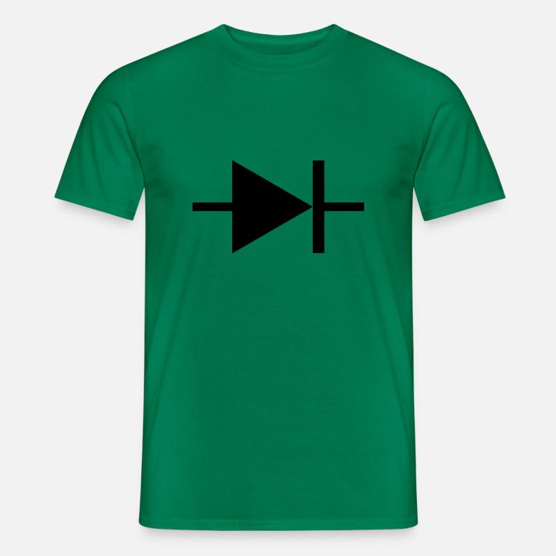 Diode Schaltzeichen - Männer T-Shirt - Kelly Green
