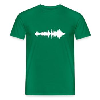 Musique de diagramme - T-shirt homme - vert - Devant - AI Model Male 178 dark (178cm)