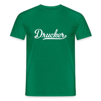 Drucker - Männer T-Shirt - Kelly Green - Vorne - AI Model Male 178 dark (178cm)