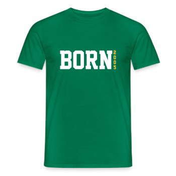 18th birthday Young girls 18 years 2005 funny - Men's T-Shirt - kelly green - Front - AI Model Male 178 dark (178cm)