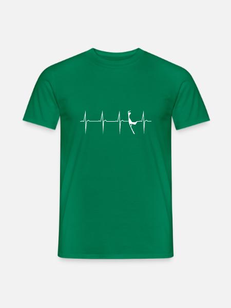 herzschlag sylt - Männer T-Shirt - Kelly Green