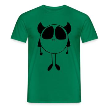 Kleines Monster - gezeichnet - Männer T-Shirt - Kelly Green - Vorne - AI Model Male 178 dark (178cm)