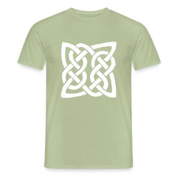Keltischer Knoten - Männer T-Shirt - Sage - Vorne - AI Model Male 178 light (178cm)