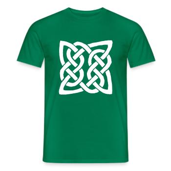 Celtic knot - Men's T-Shirt - kelly green - Front - AI Model Male 178 dark (178cm)