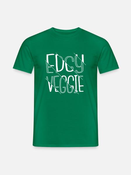 gå vegansk mad jord plantebaseret vegetarisk humor - Mænd T-shirt - kelly grøn