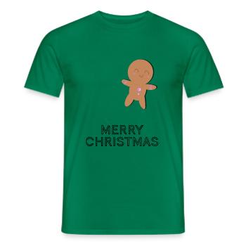 Lebkuchen Weihnachten - Männer T-Shirt - Kelly Green - Vorne - AI Model Male 178 dark (178cm)