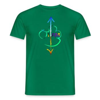 I AM - T-shirt homme - vert - Devant - AI Model Male 178 dark (178cm)