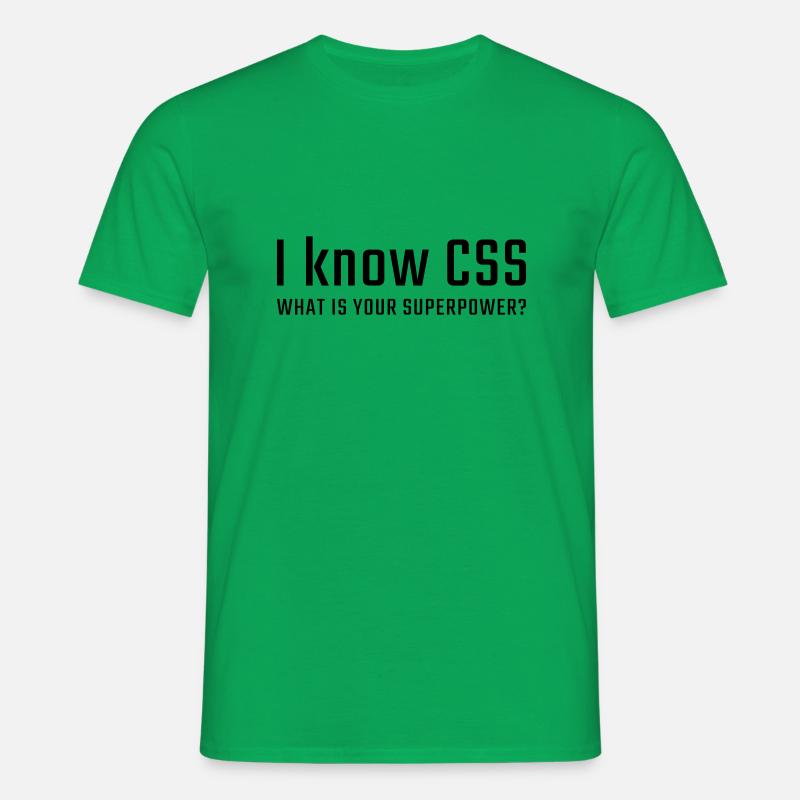I know CSS - Men's T-Shirt - kelly green
