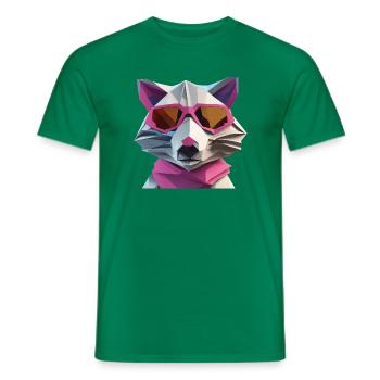 Raton laveur épique II - T-shirt homme - vert - Devant - AI Model Male 178 dark (178cm)