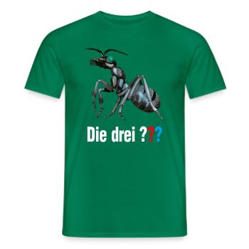 Die Drei ??? und der Ameisenmensch mit Logo - Männer T-Shirt - Kelly Green - Vorne - AI Model Male 178 dark (178cm)