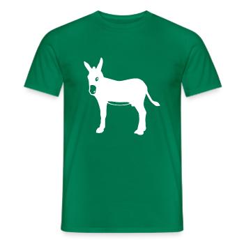 Donkey Esel - Männer T-Shirt - Kelly Green - Vorne - AI Model Male 178 dark (178cm)