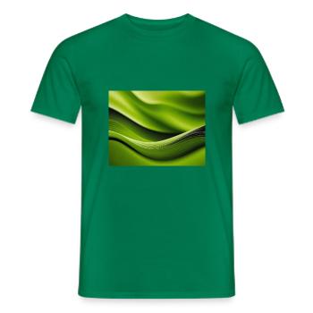 Grüne Natur. Fesselnde und erhebende Öko-Kunst. - Männer T-Shirt - Kelly Green - Vorne - AI Model Male 178 dark (178cm)