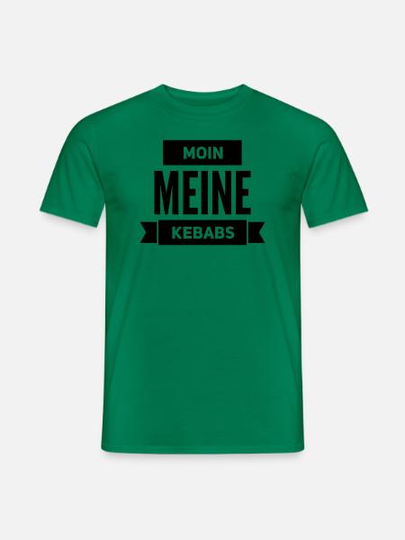 Moin meine Kebabs - Männer T-Shirt - Kelly Green