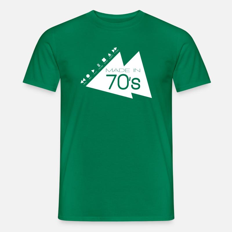 MADE IN 70s _white_ - Männer T-Shirt - Kelly Green