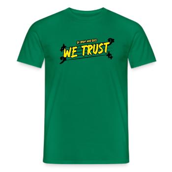 In drum and bass we trust - Männer T-Shirt - Kelly Green - Vorne - AI Model Male 178 dark (178cm)