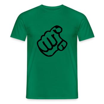 The Hand - T-shirt homme - vert - Devant - AI Model Male 178 dark (178cm)