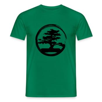 bonsai - Männer T-Shirt - Kelly Green - Vorne - AI Model Male 178 dark (178cm)