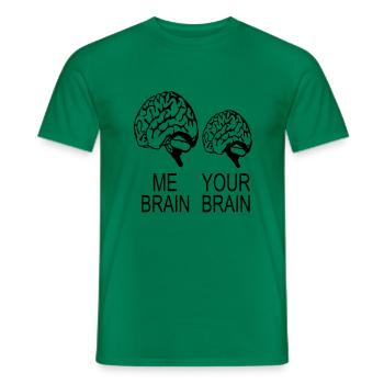 moi cerveau votre cerveau - T-shirt homme - vert - Devant - AI Model Male 178 dark (178cm)