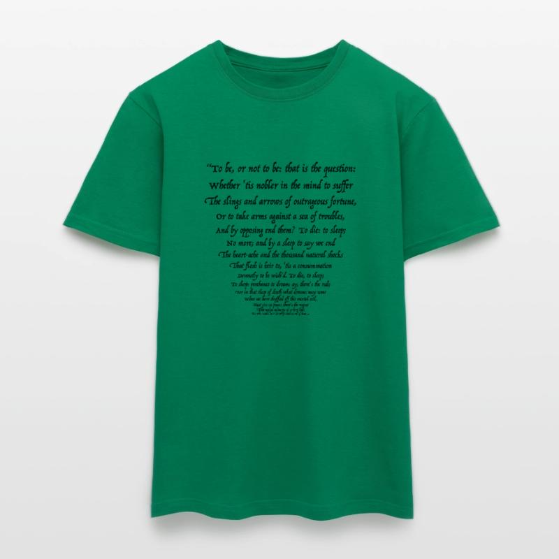 Sein oder Nichtsein 02 (schwarzer Text) Männer T-Shirt
