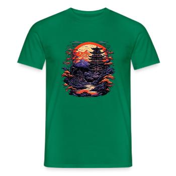 Zen Garden - Männer T-Shirt - Kelly Green - Vorne - AI Model Male 178 dark (178cm)