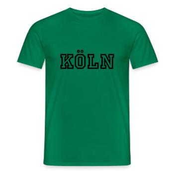 Köln - Männer T-Shirt - Kelly Green - Vorne - AI Model Male 178 dark (178cm)
