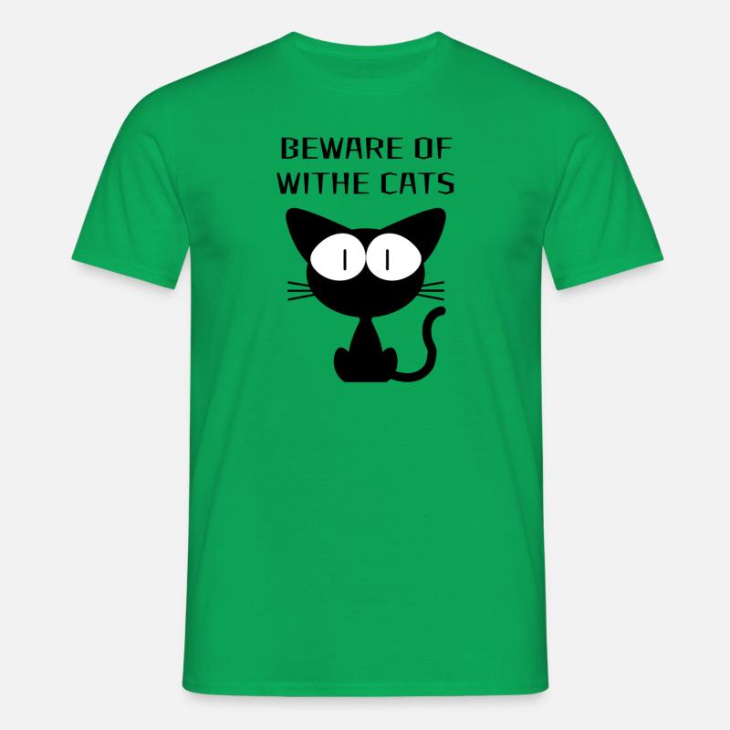 WITHE CATS - Männer T-Shirt - Kelly Green