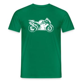 VTR 1000 SP-2 pour vêtements sombres - T-shirt homme - vert - Devant - AI Model Male 178 dark (178cm)