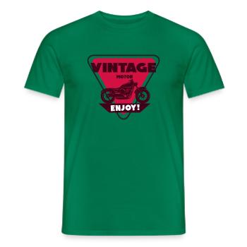 Vintage motor 80 F - Männer T-Shirt - Kelly Green - Vorne - AI Model Male 178 dark (178cm)