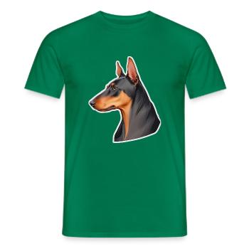 Doberman - T-shirt homme - vert - Devant - AI Model Male 178 dark (178cm)