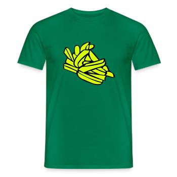 Frites ou des chips - T-shirt homme - vert - Devant - AI Model Male 178 dark (178cm)