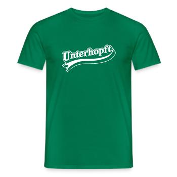 Unterhopft Bier T-Shirt Design - Männer T-Shirt - Kelly Green - Vorne - AI Model Male 178 dark (178cm)