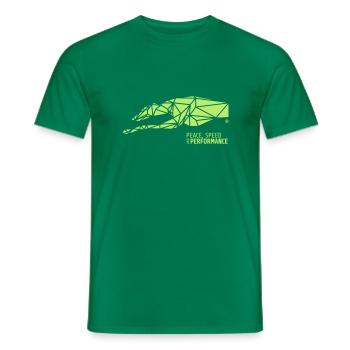 05SIGHTHND EMBL wire 4v - Men's T-Shirt - kelly green - Front - AI Model Male 178 dark (178cm)