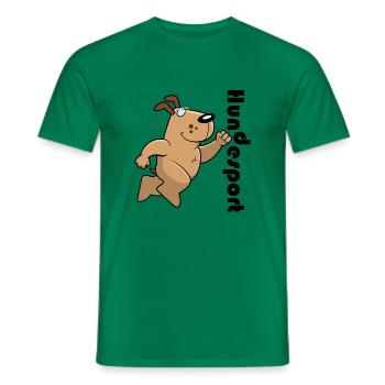 Hundesport - Männer T-Shirt - Kelly Green - Vorne - AI Model Male 178 dark (178cm)