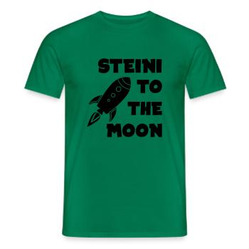 Steinhoff to the Moon - Männer T-Shirt - Kelly Green - Vorne - AI Model Male 178 dark (178cm)