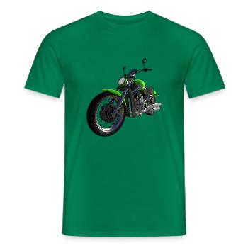 motorrad - Männer T-Shirt - Kelly Green - Vorne - AI Model Male 178 dark (178cm)
