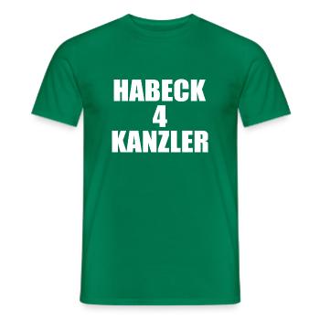 habeck 4 kanzler - Männer T-Shirt - Kelly Green - Vorne - AI Model Male 178 dark (178cm)