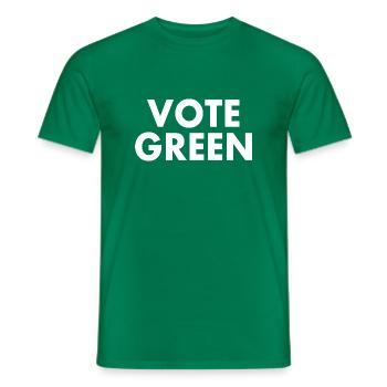 Vote green - T-shirt homme - vert - Devant - AI Model Male 178 dark (178cm)