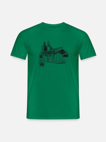 Die Sauna ist mein glücklicher Ort - Männer T-Shirt - Kelly Green