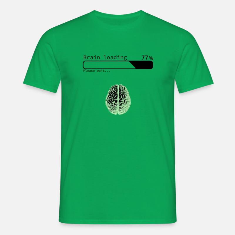 Brain Loading - Men's T-Shirt - kelly green