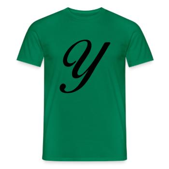 Y - Männer T-Shirt - Kelly Green - Vorne - AI Model Male 178 dark (178cm)
