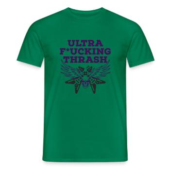 ultra fucking thrash metal - Männer T-Shirt - Kelly Green - Vorne - AI Model Male 178 dark (178cm)