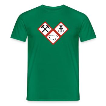 DANGER RUHRPOTT - T-shirt homme - vert - Devant - AI Model Male 178 dark (178cm)