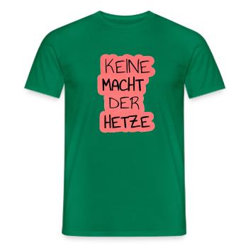 Aucun pouvoir de l’art du mot numérique incendiaire - T-shirt homme - vert - Devant - AI Model Male 178 dark (178cm)