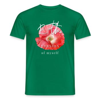 Poppy Mother's Day Gift Cool Saying Garden - Men's T-Shirt - kelly green - Front - AI Model Male 178 dark (178cm)