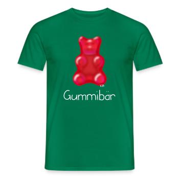 Gummibär - Männer T-Shirt - Kelly Green - Vorne - AI Model Male 178 dark (178cm)