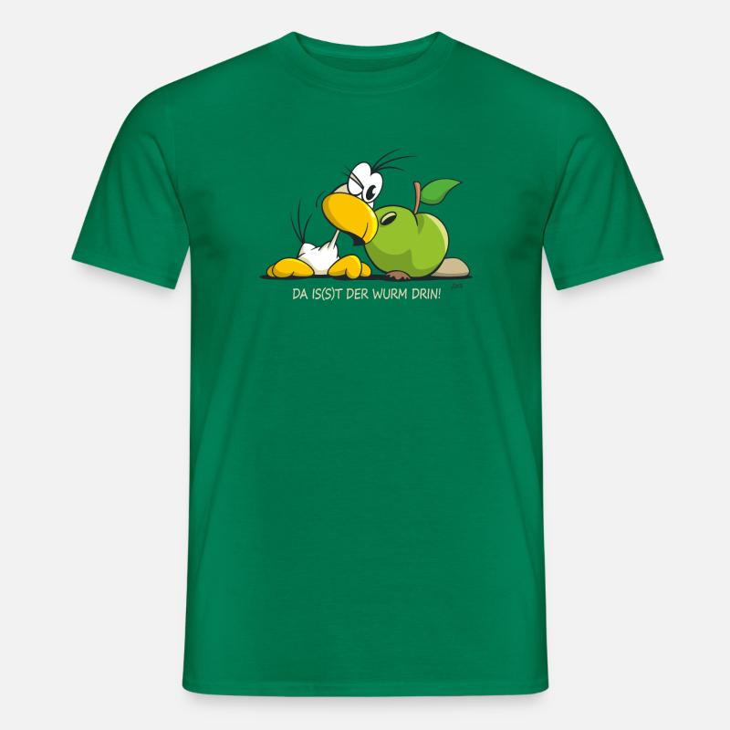 SITO - Da is(s)t der Wurm drin! - Männer T-Shirt - Kelly Green